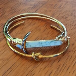 3 Stella & Dot Gold bracelets